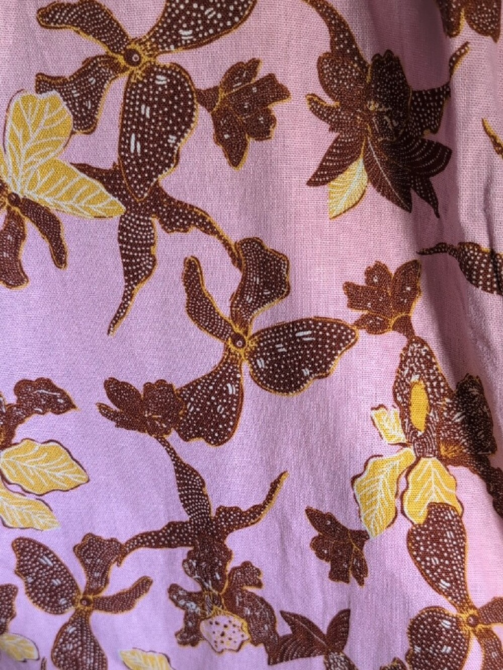 House of Harlow 1960 Backless Pink Floral Linen  Midi Dress - Picture 2 of 9